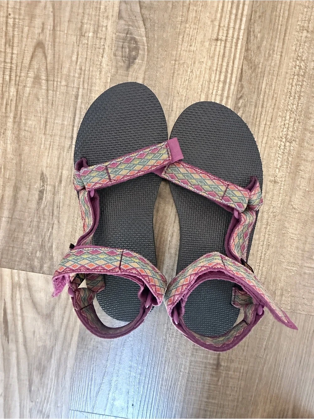Teva Women’s Purple Multicolor Pattern Strap Sandals
